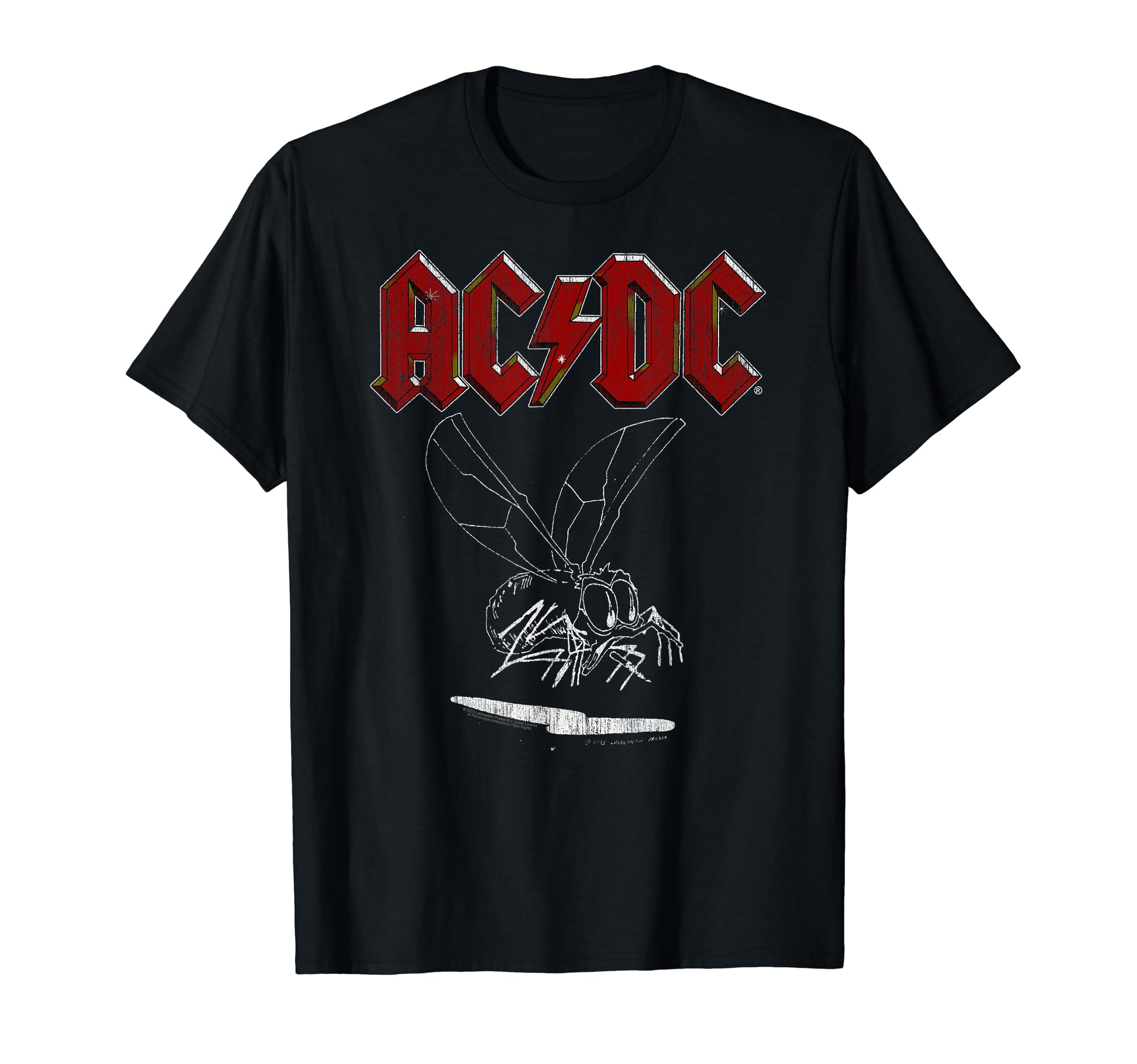 

Official AC/DC Rock Music Band Fly On The Wall 1985 T-Shirt