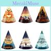 Event Halloween Paper Triangular Hats Set Photo Props And Party Costume Decor