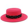 High-quality women's flat-top Panama straw hat summer explosion sunscreen top hat new hat stall