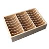 24 Fächer Holz Desktop Aufbewahrungsbox Handy Management Organizer Büro Meeting Ablage Multi Rack