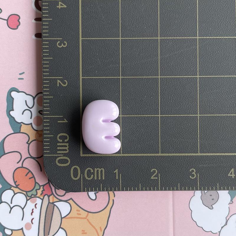 Resin Alphabet Letter Charms 26Pcs Cute Bubble Design Pastel Full A-Z Set for DIY Necklace Bracelet Friendship Gifts