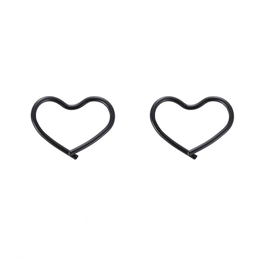 

1 пара элегантных женских простых серег в форме сердца, серьги-пусеты для девушки, для вечерней вечеринки, этнический стиль