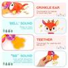 Plush Baby Teether and Rattle Toy with Hand Grip - Educational and Soothing Crib Mobile for 0-1 Year Olds