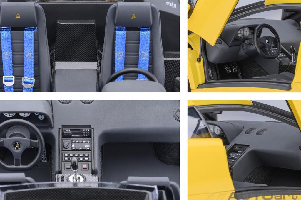 AUTOart Lamborghini Diablo SE30 Jota Yellow Finished Product 1/18
