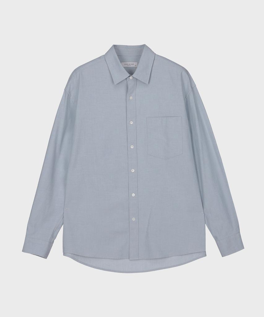 MINDBRIDGE [2 ks][Celodenné] Oversized košeľa Oxford - 11 farieb Myws0120 (Typ)