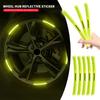 Adesivi Luminosi per Mozzo Ruota Auto Nastro a Strisce Altamente Riflettente per Silverado Impala Malibu Cruze Camaro Blazer Spark