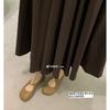 ~ Kink Small Gold Buckle Fashionable Apple Head Soft Waxy Sheepskin Low Heel Single Shoes Women's Spring and Autumn