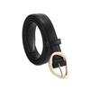 Korean Style Versatile Women's PU Leather Belt - High-End Feel, Perfect for Autumn/Winter Coats