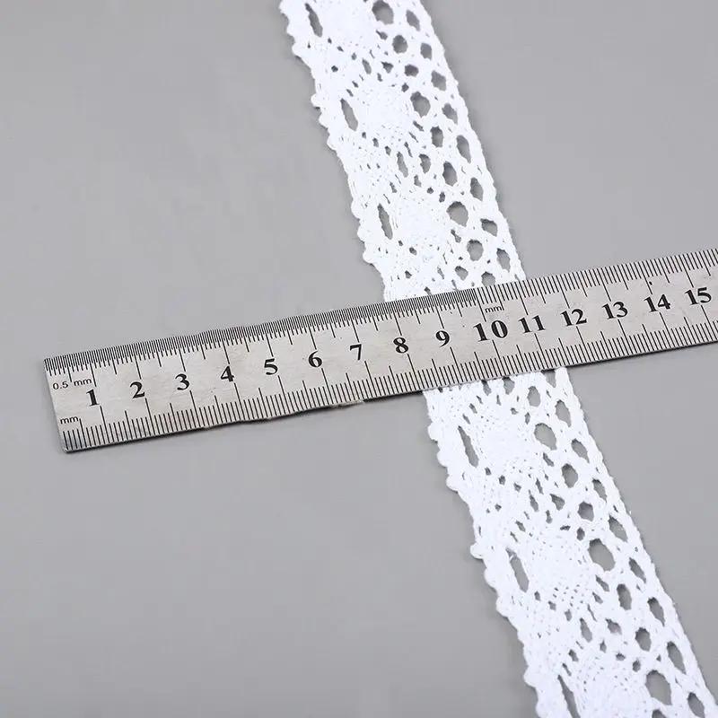 

Bleached Polyester Cotton Lace, DIY Accessories, Sofa Cushion, Bed Sheet, Decorative Strip Clothes Hook, 3.8cm 10 meters
