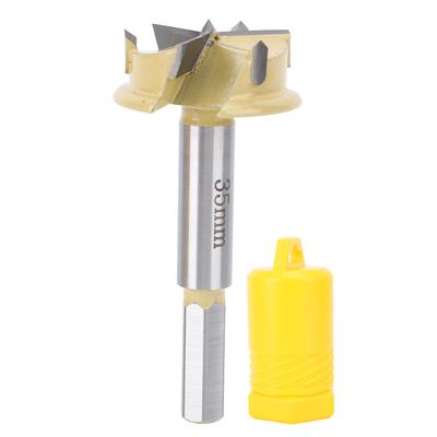 Foret à goujure pour charnières 35 mm, queue hexagonale 9 mm, profondeur de perçage 10 mm, fraise à trous de charnières 3 taillants pour le travail du bois