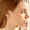 14K Gold Plated One-Touch Earrings (Gold Pin) ELGPEE403