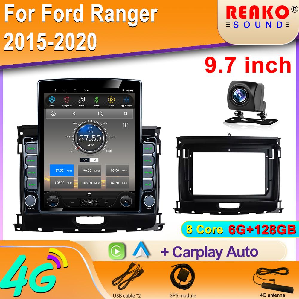 9.7" Vertical Style Tesla Screen Android Car Radio For Ford Ranger 2015-2020 GPS Navigation Multimedia Video Player Carplay
