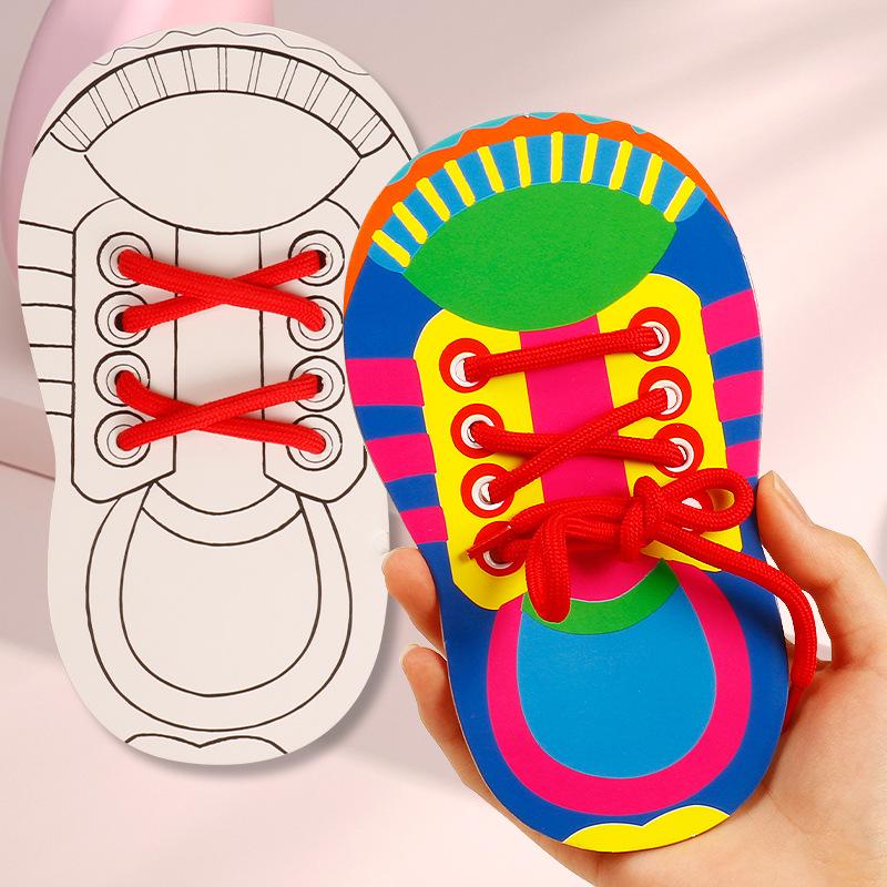 Handmade Shoelace Tying Educational Toy for Kids