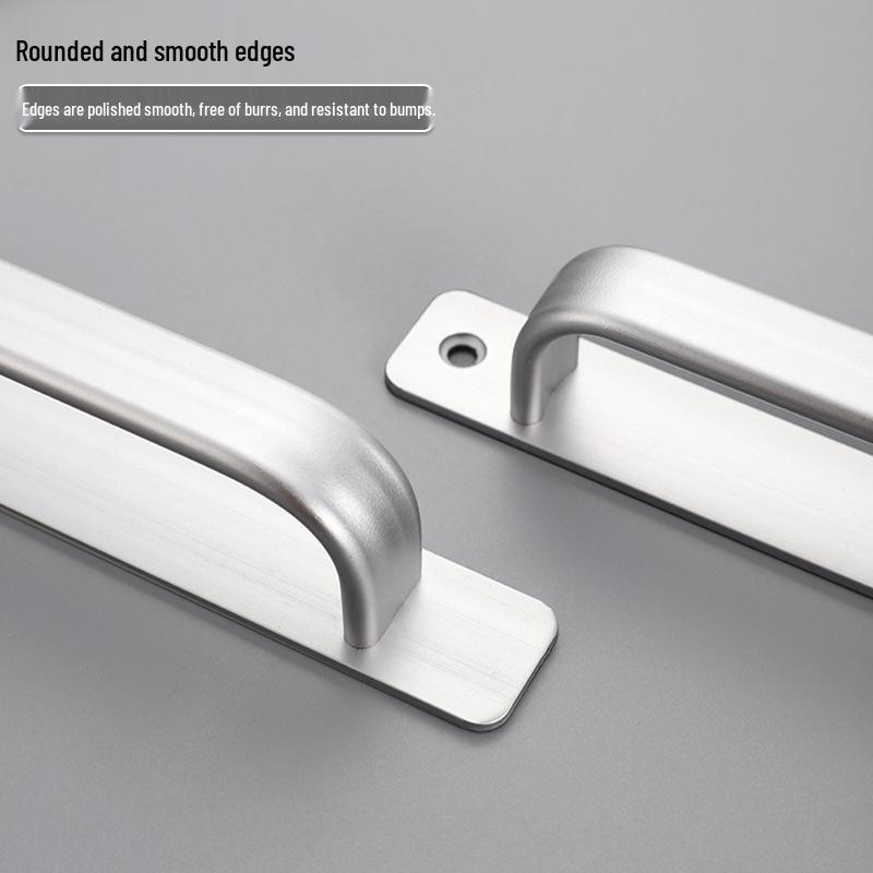 Aluminum Alloy No-Drill Handle for Glass, Wood, or Wardrobe Doors and Windows