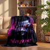 Cyberpunk Custom Flannel Blankets Soft Warm Cozy Throws for Home Decor Holiday Gifts