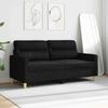 Vidaxl 2-Seater Sofa, Black, 140 Cm, Upholstered In Fabric
