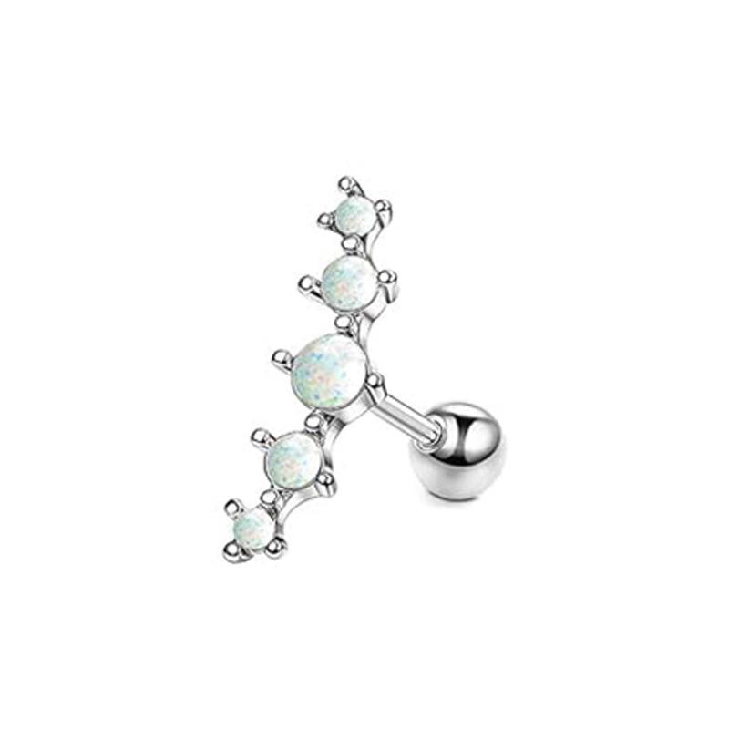 14K Gold Plated 16G Stainless Steel Ear Cartilage Studs - European & American Style Copper Earrings