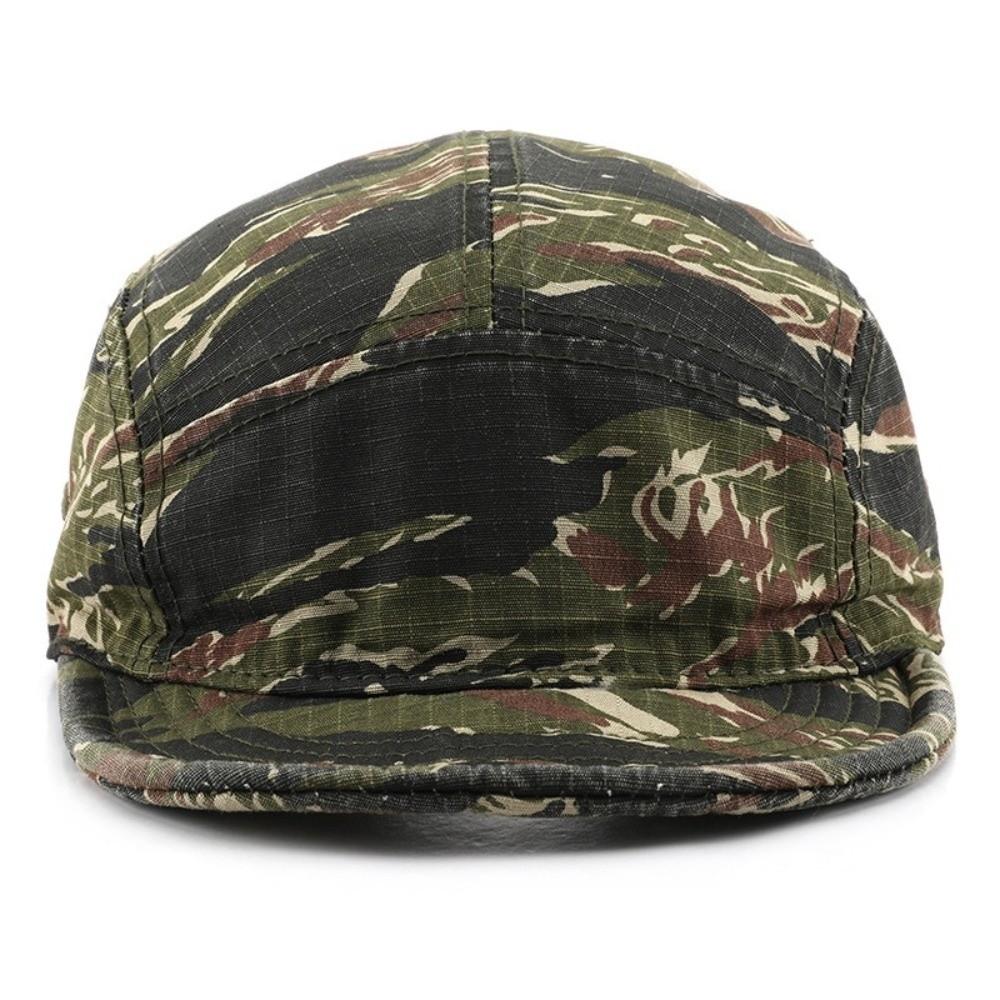 Camouflage Short Brim Caps Versatile Camp Caps Trend Outdoor Hats for Men and Women