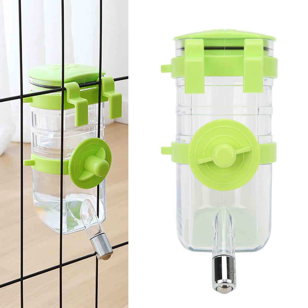 350ml Hanging Water Bottle Dispenser 4 Gears Dog Water Bottle Dispenser for Small Animal