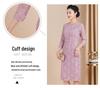 Spring 2025 Purple Mother-in-Law Formal Dress: Three-Quarter Sleeve, High-End, Plus-Size Skirt for Wedding Banquet.