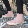 Women's Plush Snow Boots Men's High-top Cotton Shoes Warm Short Boots Non-slip Winter Hiking Shoes