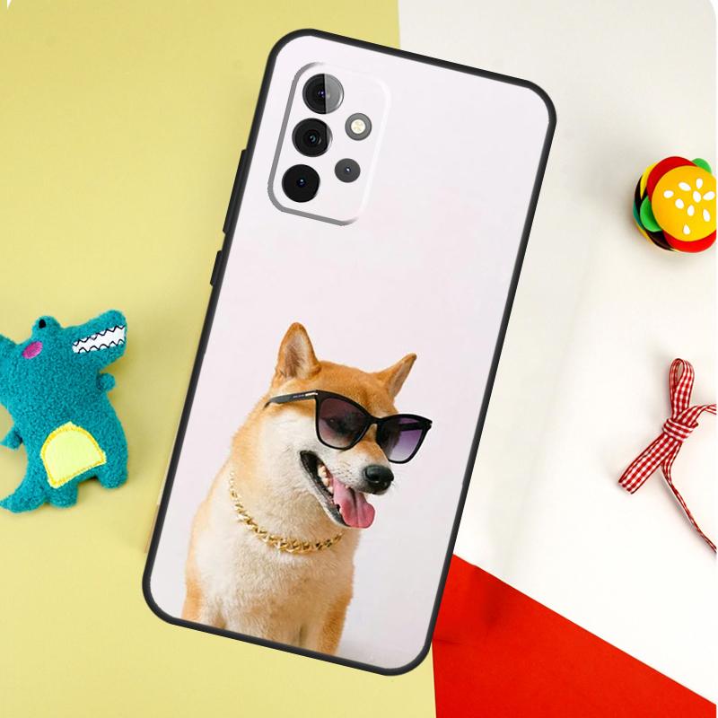 Animal Shiba Inu Dog For Samsung Galaxy A54 A34 A14 A55 A35 A15 A53 A33 A13 A05 A06 A16 A22 A32 A52 Phone Case