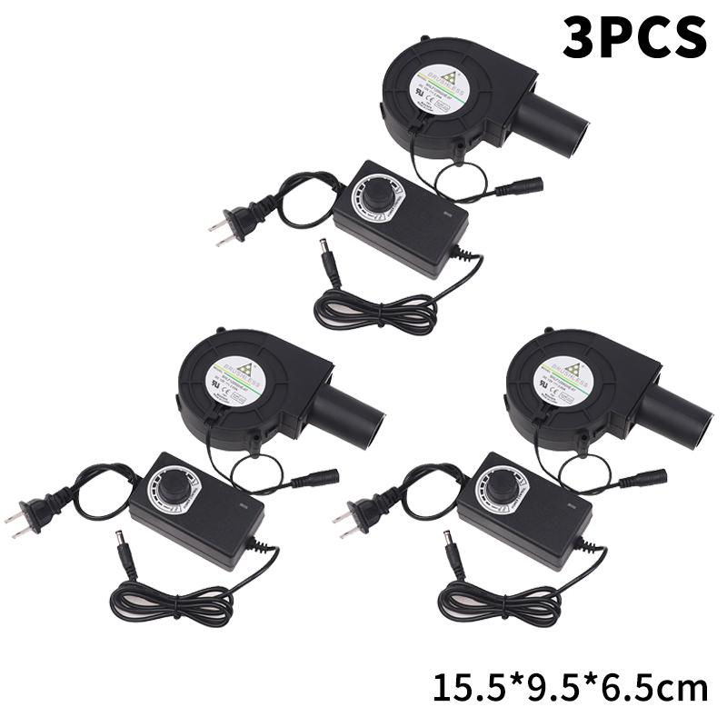 220V'den 12V'a Ayarlanabilir Blower Fan Büyük Hava Hacimli Turbo Fan Dış Mekan Kamp Barbekü Pişirme Kömür Başlatıcı İçin