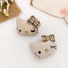 Adorable Cartoon Kitten Bow DIY Brooch & Hair Accessories for Kids' Clothing, Shoes, and Socks