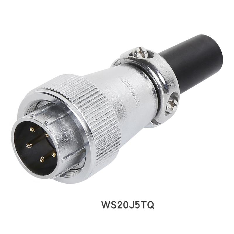 ZHQCN WS20 TQ+Z Waterproof Industry Socket Plug M20 Soldering Wire to Board Panel Mount Electronics Connector 2 3 4 5 7 9 12 Pin