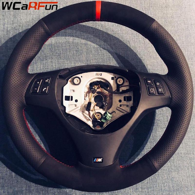 Suede Car Steering Wheel Braid Cover