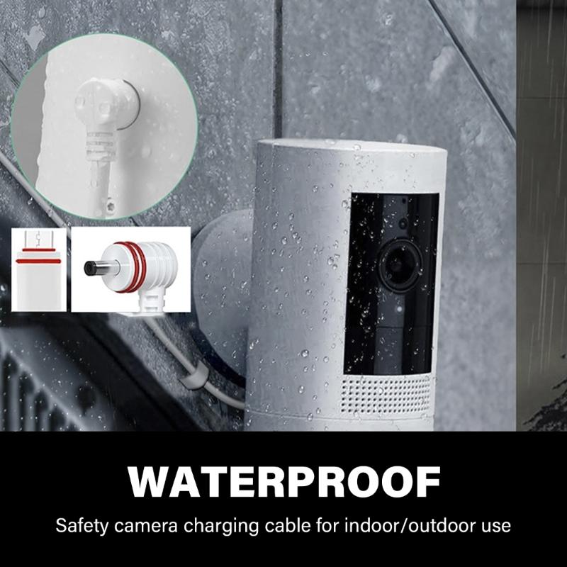 Extended Length Charges Cable Surveillances Power Cord Long Reaches Power Cord Power Supply Wire for Safety Monitoring