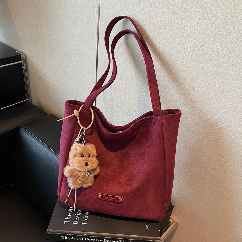 Large Capacity Bucket Bag Fashion Trend Casual Texture Shoulder Bag Autumn New Personalized Women's Tote Bag