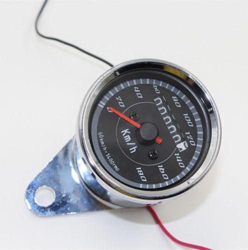 Universal Motorcycle Dual Odometer Speedometer Gauge For Honda Yamaha