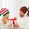 Christmas Knit Beanies, Santa Crochet Caps. Hand Wash, Polyester. Festive Holiday Party Hats for Adults.