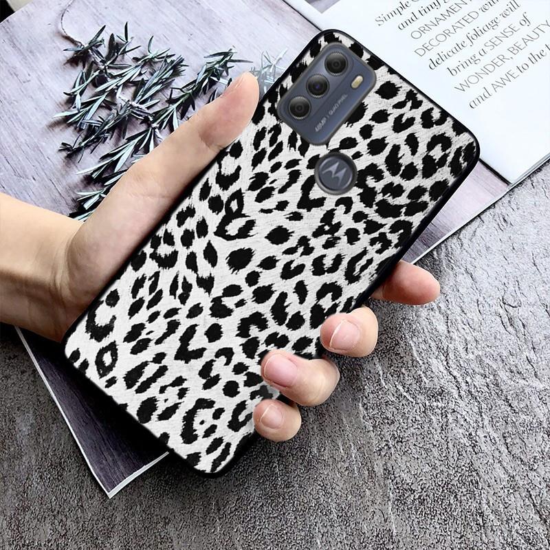 

Чехол для телефона с леопардовым принтом для Motorola Moto E32 E20 E40 G22 G52 G20 G30 G100 G60 G50 G10 GPure GStylus G9 One Action Macro Moto G22