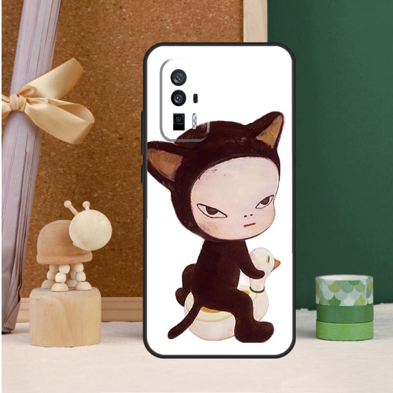 Yoshitomo Nara Case For POCO X6 Pro X3 X4 X5 M6 Pro F5 F3 M5s Xiaomi 13T Pro 11T 12T 12 13 14 Ultra Cover