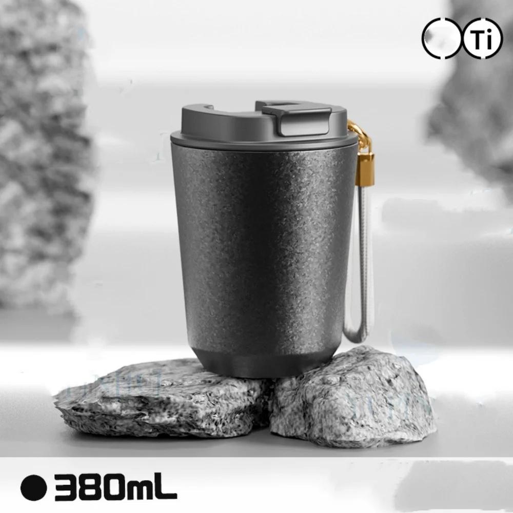 Thermal Insulated Coffee Travel Mug with Lid Leakproof Titanium Liner Tumbler for Hot And Cold Drinks