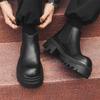 2024 autumn high-top thick-soled Chelsea boots men's tooling Martin boots heightening short boots 16896-J
