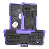 For Google Pixel 7a PC+TPU Kickstand Back Cover Tyre Pattern Shockproof Phone Case