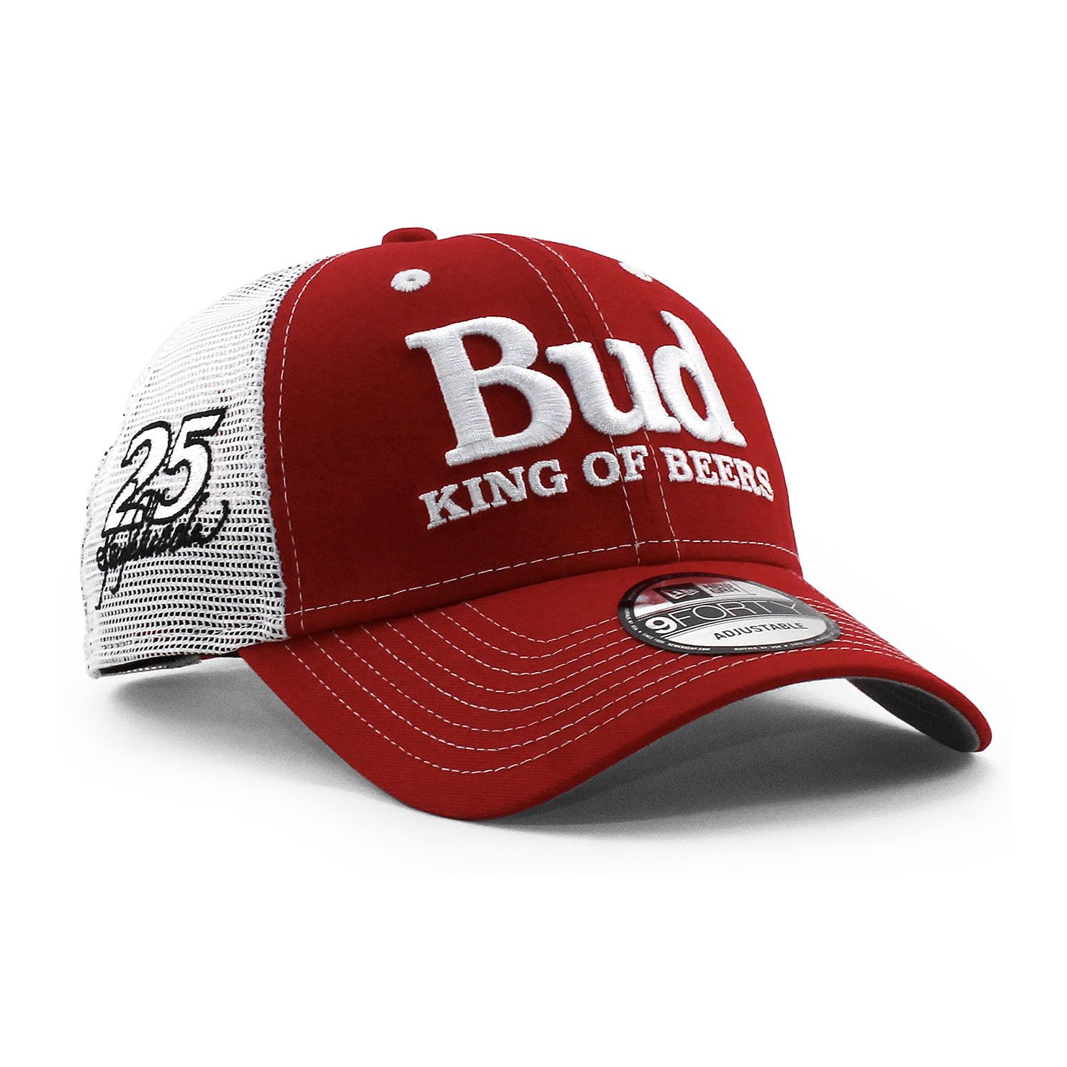 

Кепка New Era Mesh 9FORTY Nascar Кен Шрейдер BUDWEISER СЕТЧАТАЯ КЕПКА КРАСНАЯ NASCAR КЕН ШРЕЙДЕР 940 Шляпа Гоночный автомобиль Тракерская кепка TRUCKER CAP [Б/У]
