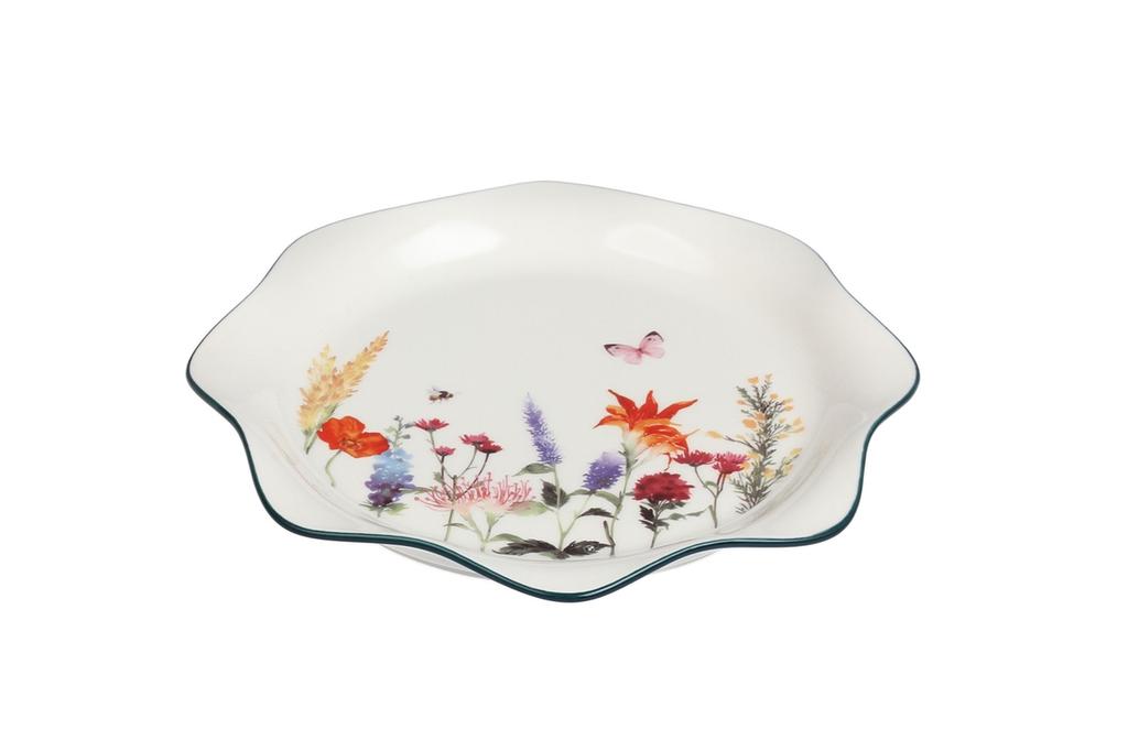 Ceramic Plate 21 Cm Mrs. Flower Dessert Serving Plate