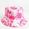 Gorro de pescador con efecto tie dye en color rosa vibrante: gorro de pescador reversible, liviano y protector solar para mujer: regalo perfecto para el Año Nuevo chino y el día de San Valentín