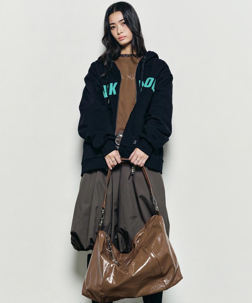 Nick&Nicole Nicole Mega Square Shoulder Bag_Brown