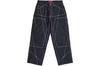 Contrast Stitch Double Knee Painter Jean Rigid Indigo