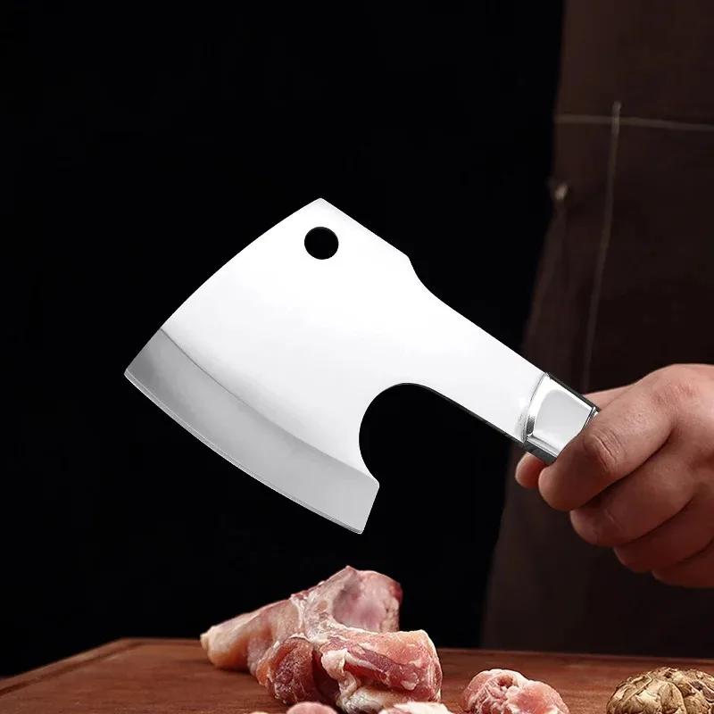 Stainless Steel Bone Knives Hand Forged Blade Kitchen Knives Wooden Handle Chef Cook Meat Cleaver Sharp Vegetable Butcher Knife