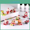Entzückende DIY Weihnachts-Tierharz-Mini-Landschaftsdekorationen für Hausgärten