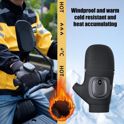 1 Paar Beheizte Handschuhe für Herren Damen Smart Thermostatsteuerung Schnellheizend Wiederaufladbare Handwärmer Elektrischer Heizhandschuh für Arbeit Skifahren Schnee Wandern
