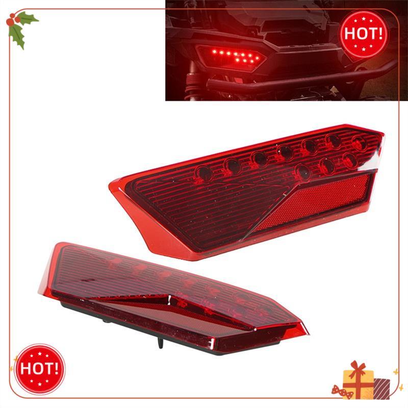 Durable-2PCS Red LED Tail Lights For Polaris RZR 1000 900 XP 4 Turbo 2014- 2412341 2412342