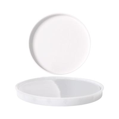 Round Plate Silicone Molds Resin Tray Silicone Mould Heat Resistant Easy Demolding for Epoxy Resin Jewelry Tray