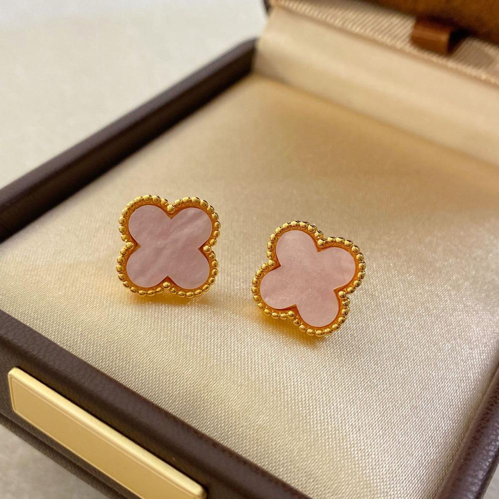 Retro Classic Fashion Four-leaf Clover Earrings - New Luxury Elegant Stud Earrings for Women